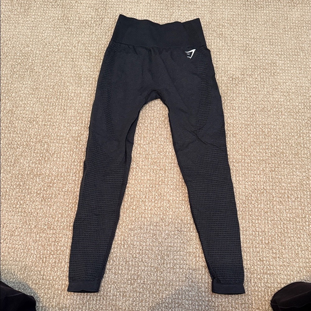 Gymshark Black Textured Leggings